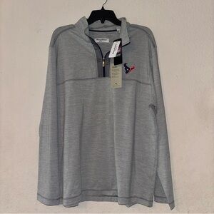 Tommy Bahama Houston Texans Gray Zip-Up shirt, size XL, org. $148